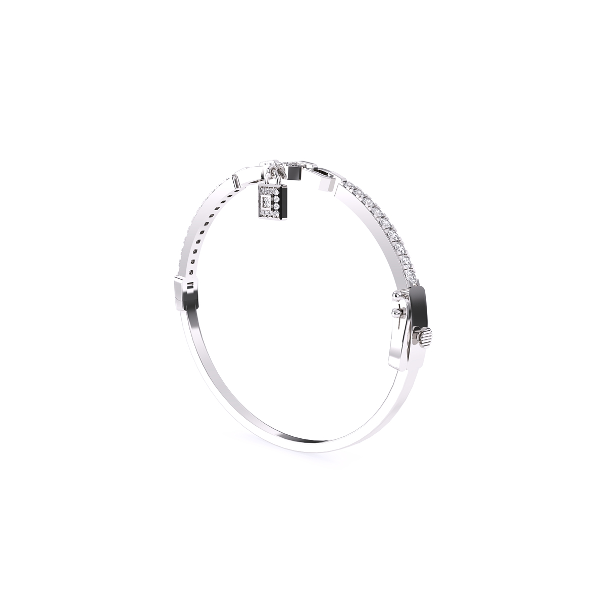 Fancy Lock Style Lab Grown Bracelet